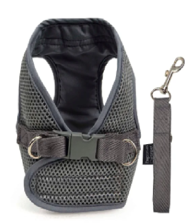 Coleira Peitoral Para Pet Cachorro Basic Aerado Cinza Emporium